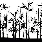 Bambus-Landschaft (Silhouette)