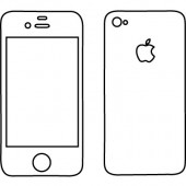 Iphone 4/4Gs Dekocover beide Seiten