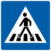 Fuß­gänger­über­weg Aufkleber 30cm