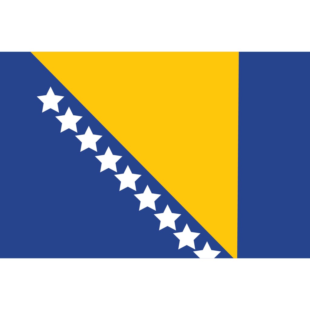 Nationalflagge Bosnien-Herzegowina